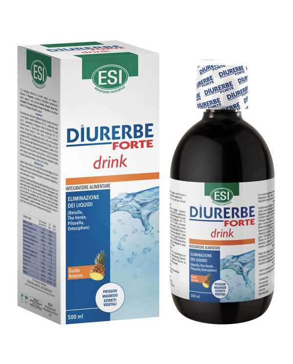 ESI Diurerbe Drenante Forte Drink Gusto Ananas 500 ml 925902025 Esi