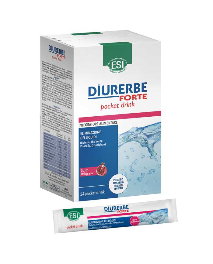 ESI Diurerbe Drenante Forte 24 Pocket Gusto Melograno