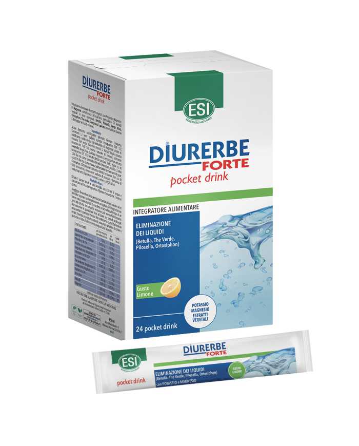 Esi Diurerbe Drenante Forte 24 Pocket Gusto Limone 923744953 Esi