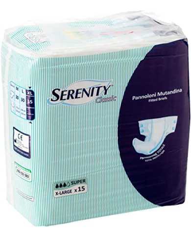 SERENITY Classic Pannolone Mutandina Super XL 15 Pezzi