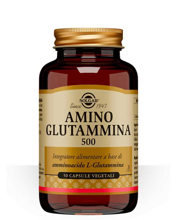 Solgar Amino Glutammina 500 Integratore Memoria 50 Capsule 945150670 Solgar