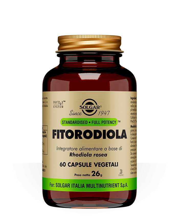 SOLGAR Fitorodiola 60 Capsule Vegetali 902094275 Solgar