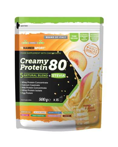 NAMED CREAMY PROTEIN 80 MANGO & PEACH - 500 g 971121951 Namedsport