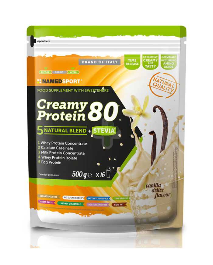 NAMED CREAMY PROTEIN 80 VANILLA DELICE - 500 g 971121963 Namedsport