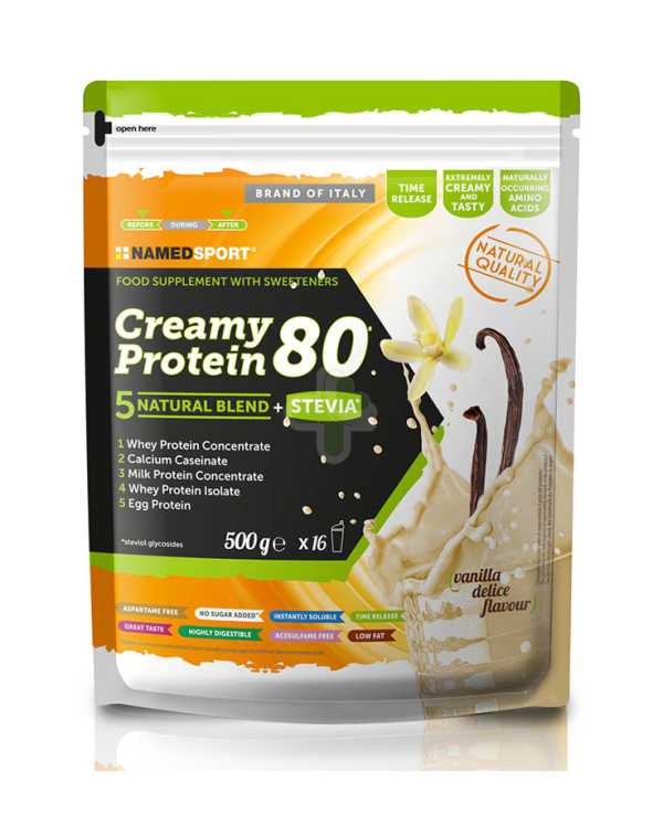 NAMED CREAMY PROTEIN 80 VANILLA DELICE - 500 g 971121963 Namedsport