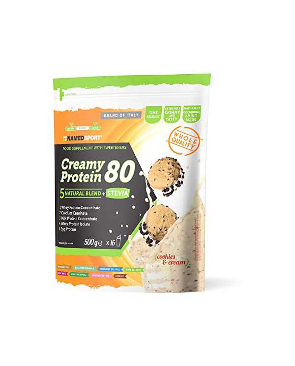 NAMED CREAMY PROTEIN 80 COOKIES & CREAM - 500 g 972250613 Namedsport