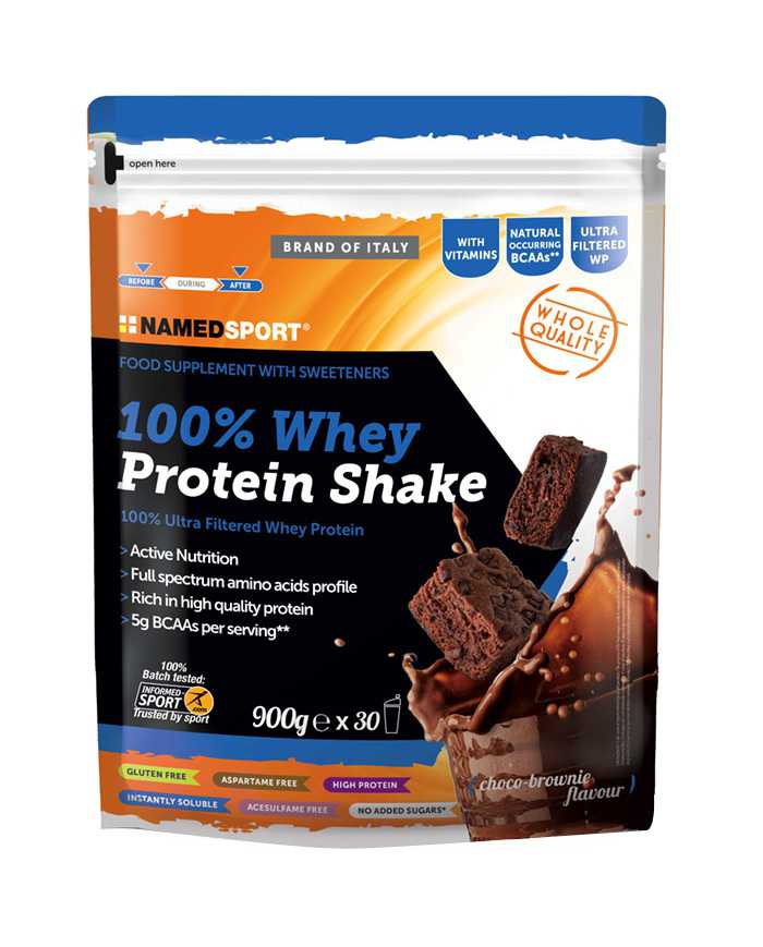 NAMEDSPORT 100% WHEY PROTEIN Shake Choco-Brownie 900 g 974369605 Namedsport