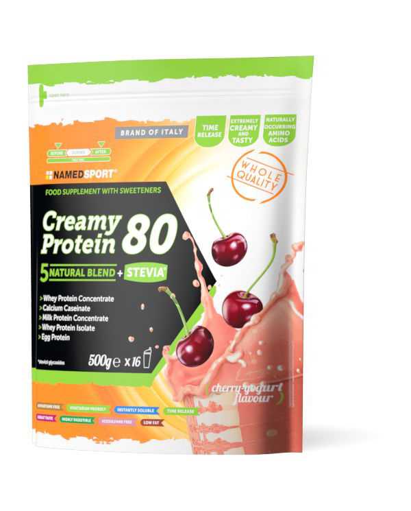 NAMED CREAMY PROTEIN 80 CHERRY YOGURT - 500 g 976401087 Namedsport