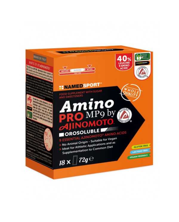 NAMED AMINO PRO MP9 Orosolubile 18 Sticks 980181465 Namedsport