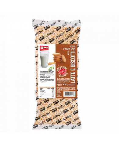 BPR NUTRITION Fiocco Avena Aromatizzato Latte e Biscotti 1 Kg 8033406801447 BPR nutrition