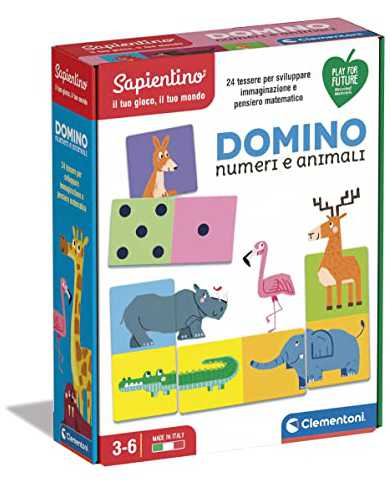 CLEMENTONI Domino Numeri e Animali 984157141 Clementoni