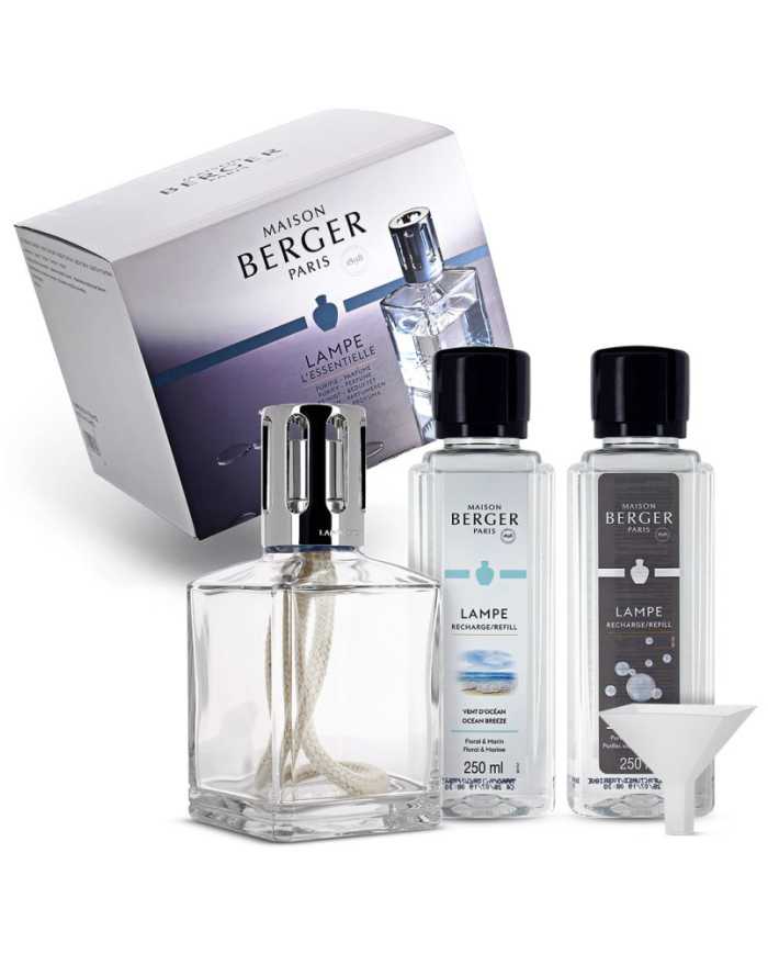 MAISON BERGER PARIS Lampe L'Essentielle CUBE Edition + 2 ricariche da 250ml in omaggio 3127290033987 Maison Berger