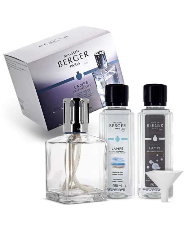 MAISON BERGER PARIS Lampe L'Essentielle CUBE Edition + 2 ricariche da 250ml in omaggio 3127290033987 Maison Berger