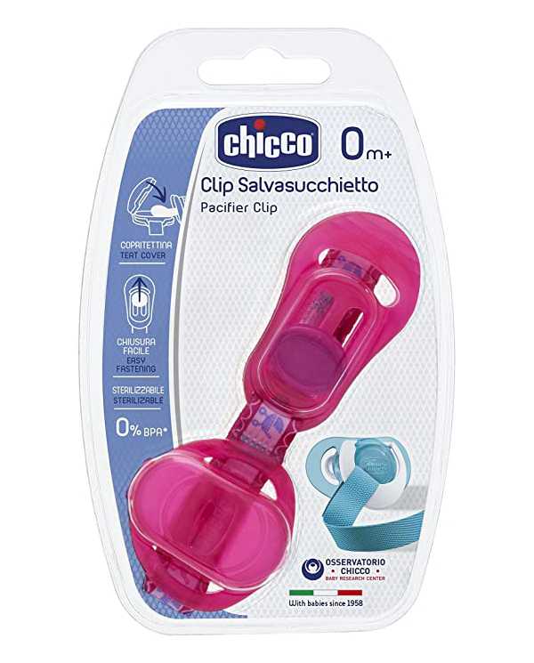 CHICCO Clip Salvasucchietto Rosa 926085679 Chicco