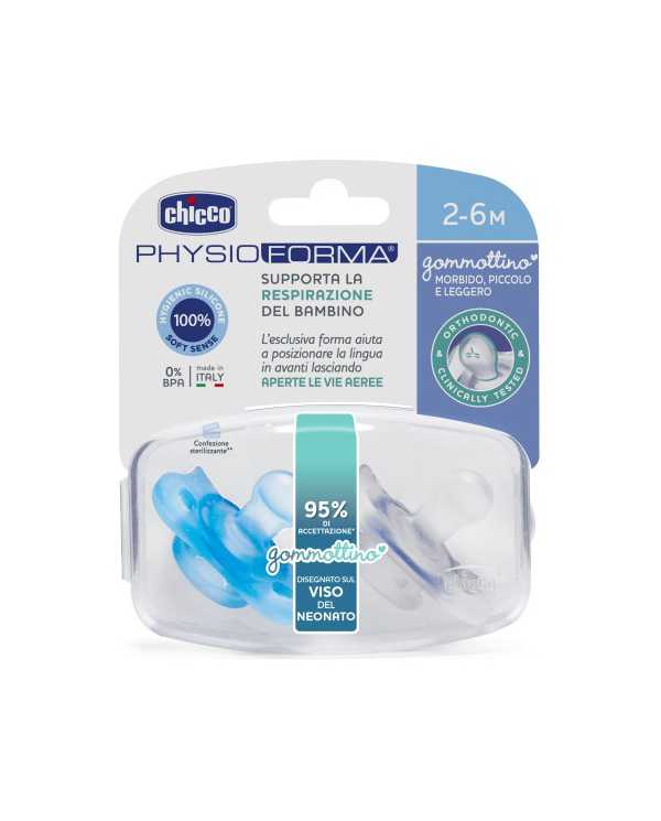 CHICCO Gommottino Boy Silicone 2-6 mesi 2pz 980532749