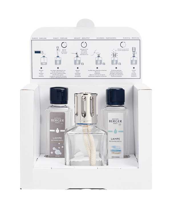 MAISON BERGER PARIS Lampe L'Essentielle CUBE Edition + 2 ricariche da 250ml in omaggio 3127290033987 Maison Berger