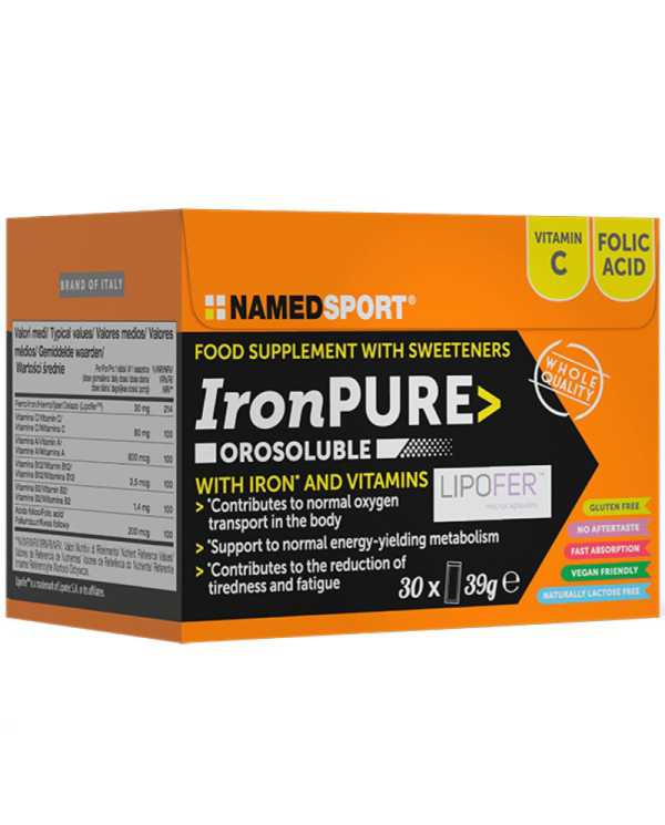 NAMED Ironpure Orosoluble 30 Bustine 985509292 Namedsport