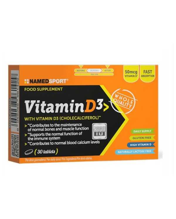 NAMED Vitamin D3 - 30 Compresse 984905048 Namedsport