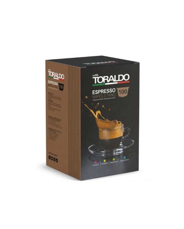 CAFFÈ TORALDO Espresso Napoletano Miscela Classica Compatibile Con Nescafé Dolce Gusto 100 Capsule  Caffè Toraldo