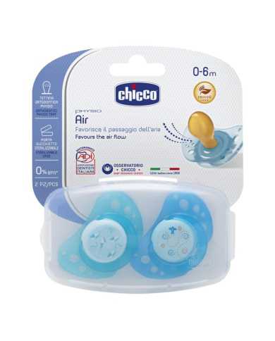 CHICCO Succhietto Air Boy Silicone 0-6 m 2 pz 970801914 Chicco