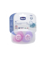 CHICCO Succhietto Air Girl Silicone 0-6 m 2 pz 970801902 Chicco