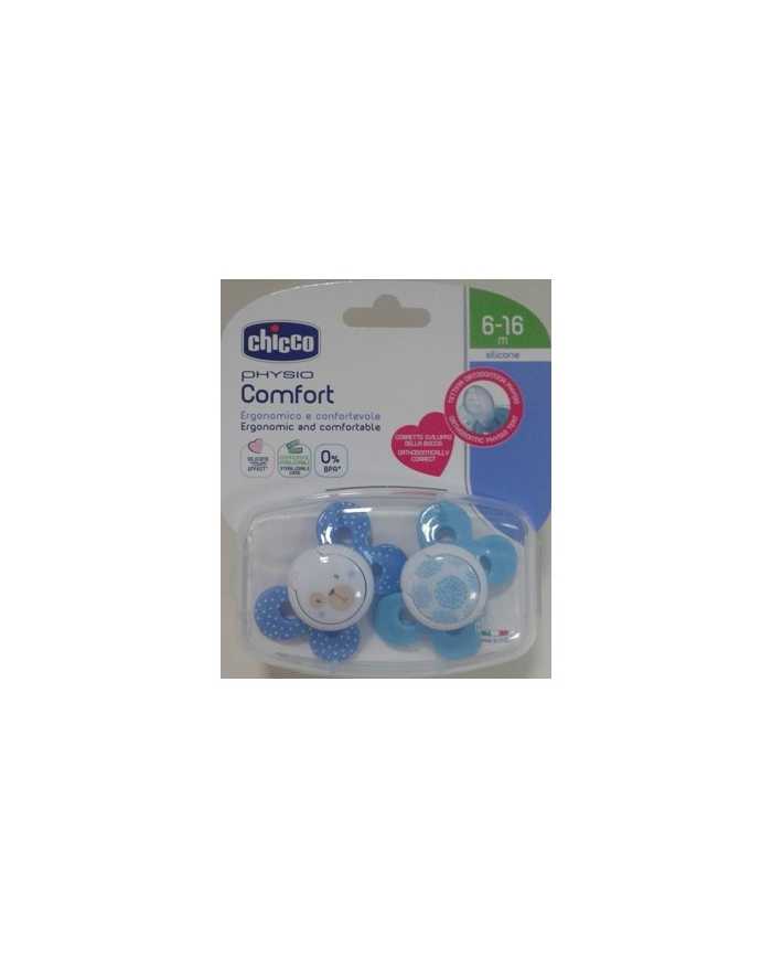 CHICCO Succhietto Comfort Boy Silicone 6-16 m 2 pz 973074281 Chicco