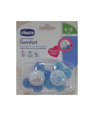 CHICCO Succhietto Comfort Boy Silicone 6-16 m 2 pz 973074281 Chicco