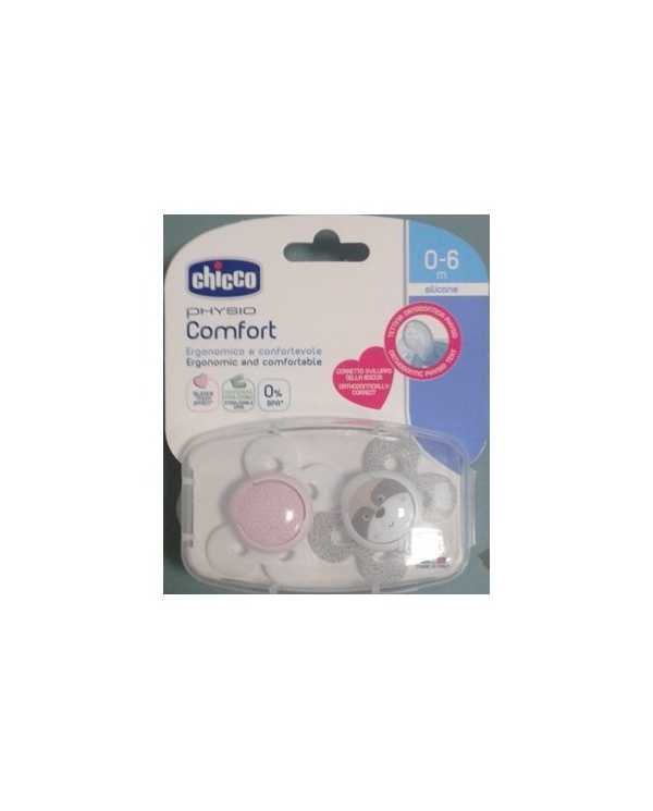 CHICCO Succhietto Comfort Girl Silicone 0-6m 2 pz 973074230 Chicco