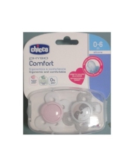 CHICCO Succhietto Comfort Girl Silicone 0-6m 2 pz 973074230 Chicco