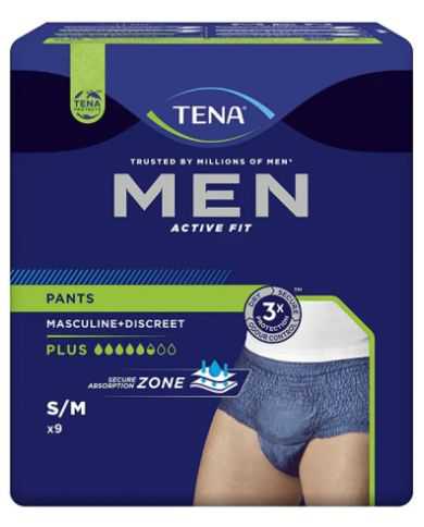 TENA Men Active Fit Pants Plus S/M 7322540887624 Tena