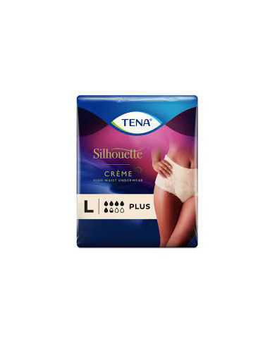 TENA Silhouette Creme Mutandine Assorbenti A Vita Alta Plus L 8 Pezzi  Tena