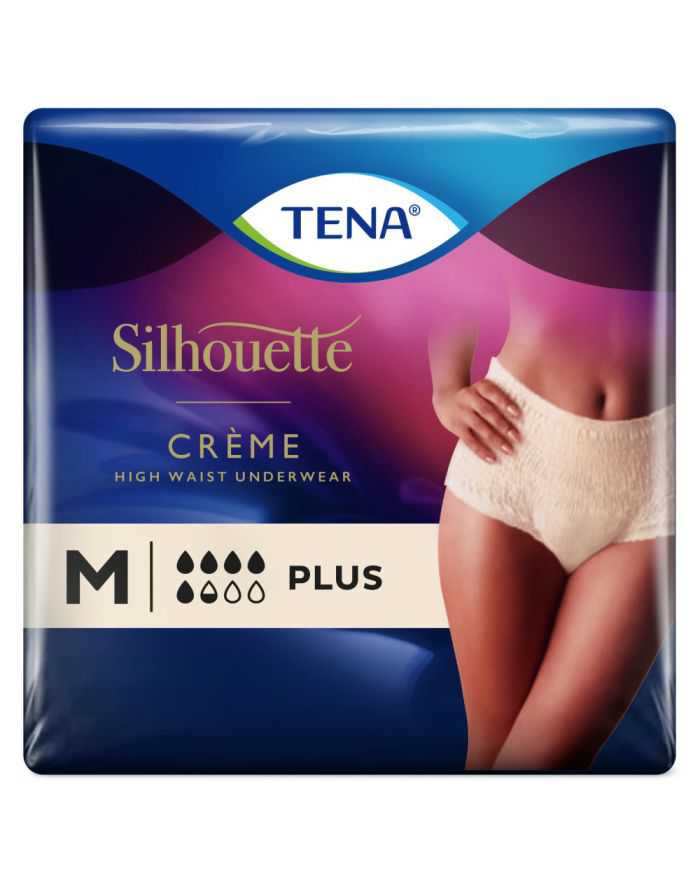 TENA Silhouette Creme Mutandine Assorbenti A Vita Alta Plus M 8 Pezzi  Tena