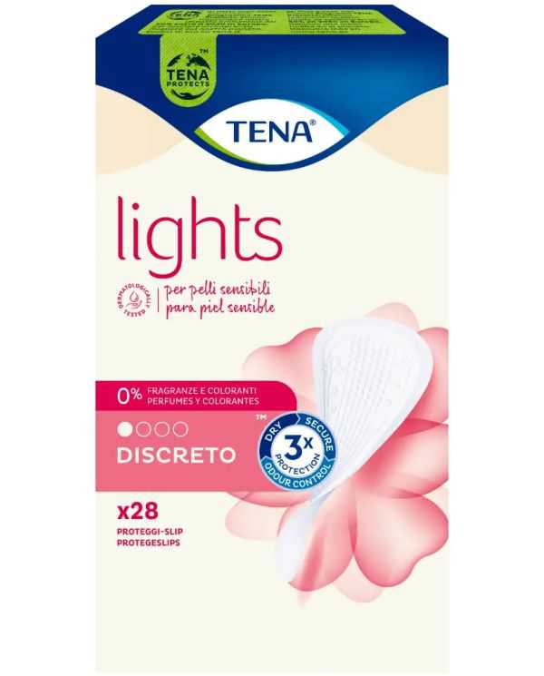 TENA Lights Proteggi-Slip Discreto 28 Pezzi  Tena