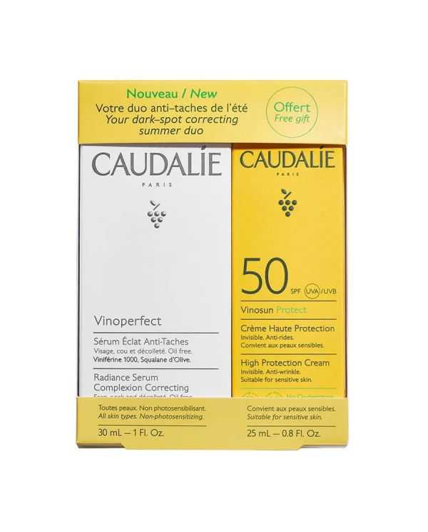 CAUDALIE Vinoperfect Siero Antimacchia + Crema Solare SPF50+ 3522935027336 Caudalie