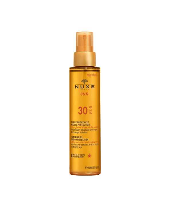 NUXE - Sun Olio Solare Abbronzante Alta Protezione Viso e Corpo SPF30 150 ml 926417736 Nuxe