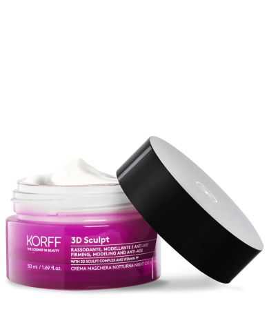 KORFF - 3D Sculpt Crema Maschera Notturna Viso e Collo Effetto Boost Rassodante Modellante Anti-Age 50ml 980145371 Korff