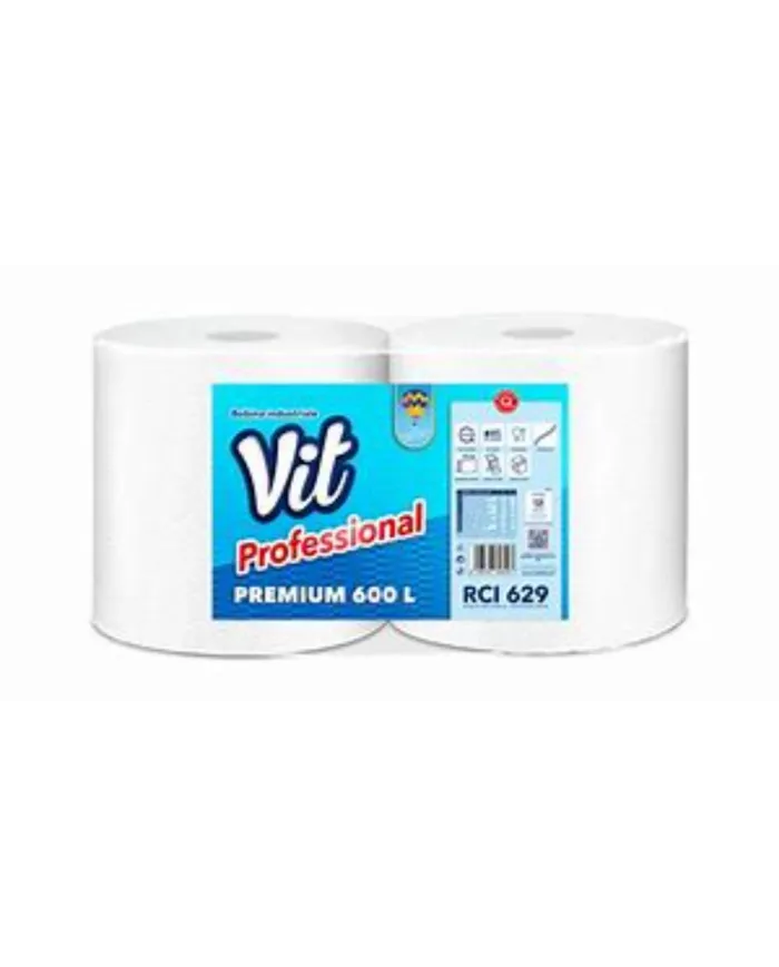 VIT Rotoloni carta Asciugatutto Bobina Professional Premium 600-2 ROTOLI