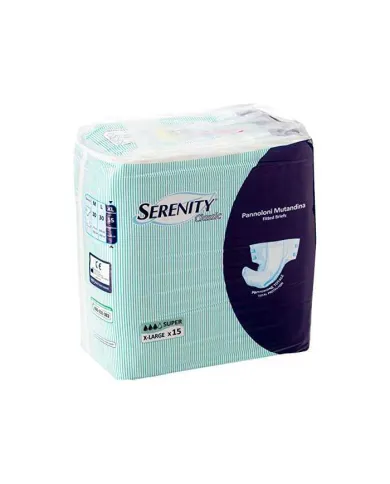 SERENITY Classic Pannolone Mutandina Super XL 4 confezioni da 15 Pezzi