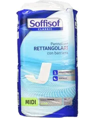 SOFFISOF Classic Pannoloni Rettangolari Super Midi 8 confezioni da 30 Pezzi