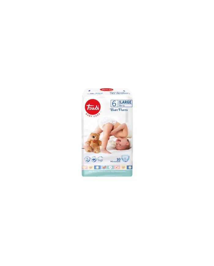 TRUDI Baby Care Pants Extralarge 15 kg+ 10 Pezzi