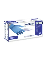 Guanti in nitrile senza polvere Reflexx 70 taglia S