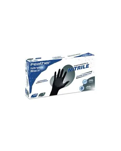 FEATHER NITREXX BLACK TAGLIA L 100 PZ