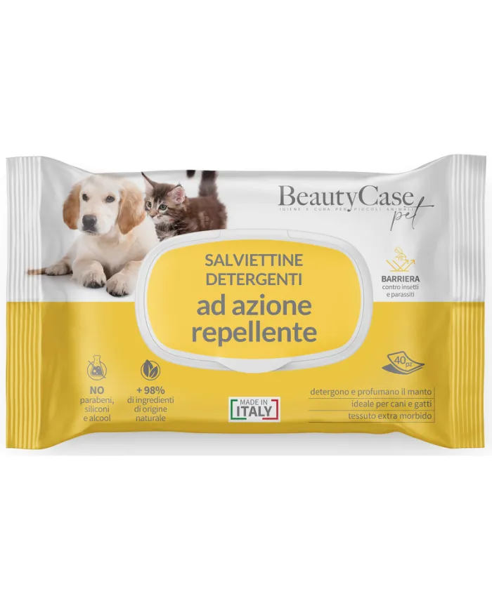 BEAUTY CASE SALVIETTINE DETERGENTI AD AZIONE REPELLENTE 40PZ