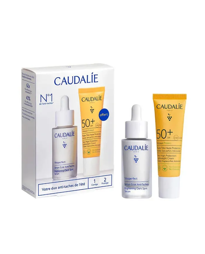 CAUDALIE Vinoperfect Siero Antimacchia + Crema Solare SPF50+