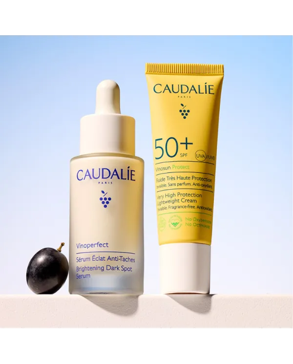 CAUDALIE Vinoperfect Siero Antimacchia + Crema Solare SPF50+