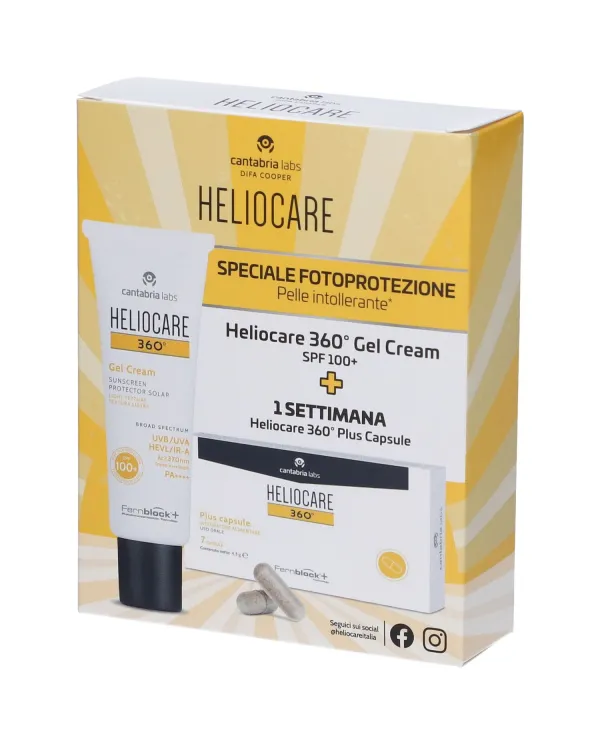 Heliocare 360° SPF100+ Gel Cream 50ml + Heliocare 360° Plus 7 Capsule